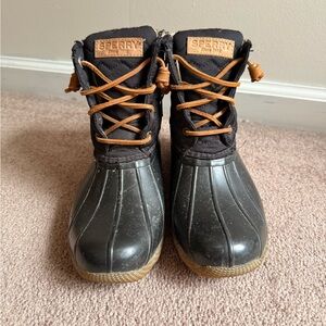 Sperry Black and Tan Boots